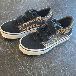 Vans Kids Shoes with Leopard Print - Brand New NEVER WORN